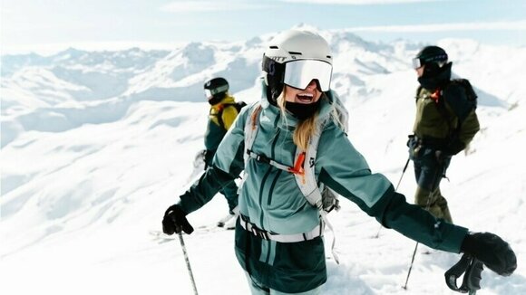 Gafas de esquí Scott React AMP Pro Goggle Black/Aurora Green/AMP Pro White Chrome Gafas de esquí - 4