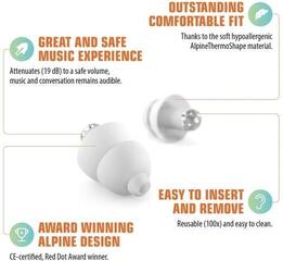 Earplugs Alpine PartyPlug Transparent Transparent Earplugs - 4