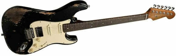 Electric guitar Henry's ST-1 Mamba Black Relic - 3