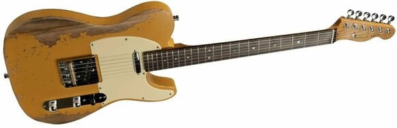 Elektrische gitaar Henry's TL-1 The Comet Yellow Relic - 3