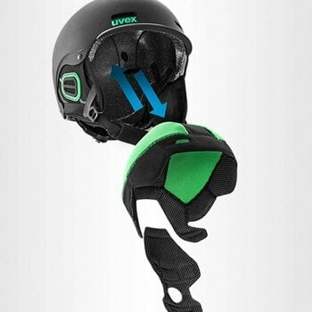 Lyžařská helma UVEX Instinct Visor Pro V Black Mat 53-56 cm Lyžařská helma - 8