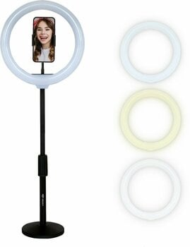 Luce circolare Veles-X Desktop Ring Light with Stand and Phone Holder - 2