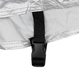 Motorcycle Cover Oxford Aquatex MP3/3 Wheeler Black/Silver Motorcycle Cover - 4
