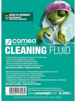 Fog fluid
 Cameo CLEANING 0.25L Fog fluid
 - 2
