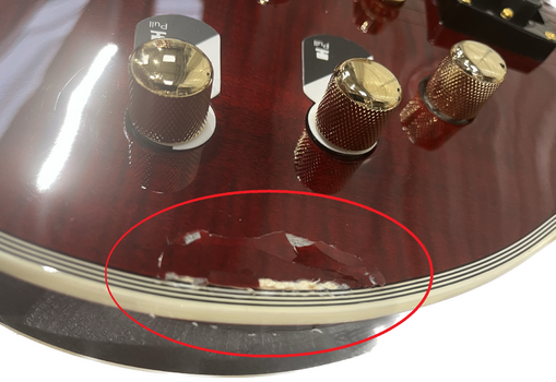 Electric guitar ESP LTD EC-1000T CTM See Thru Black Cherry (Damaged) - 3