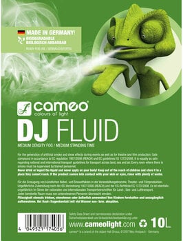 Fog fluid
 Cameo DJ 10L Fog fluid
 - 2