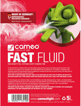Fog fluid
 Cameo Fast 5L Fog fluid
 - 2