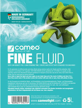 Fog fluid
 Cameo FINE 5L Fog fluid
 - 2