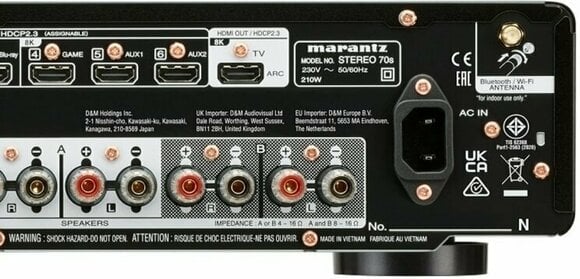 Recetor AV Hi-Fi Marantz STEREO 70 Black - 6