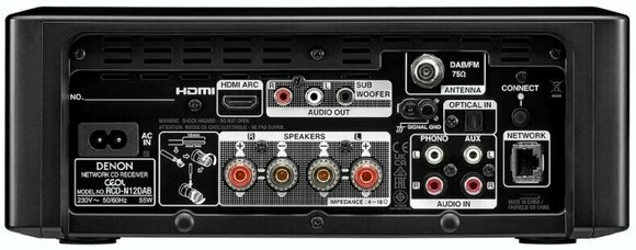 Home Sound Systeem Denon RCD-N12 DAB Black - 4