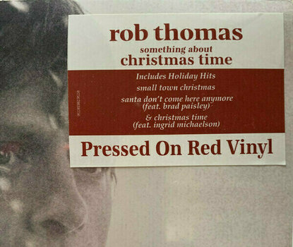 Vinylplade Rob Thomas - Something About Christmas Time (Red/Black Vinyl) (LP) - 3