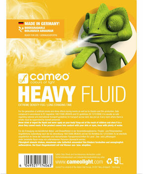 Fog fluid
 Cameo HEAVY 5L Fog fluid
 - 2