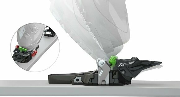 Skialp-Bindung Fritschi Tecton 13 90 mm 90 mm Ice Blue/Yellow Green/Black Skialp-Bindung - 19