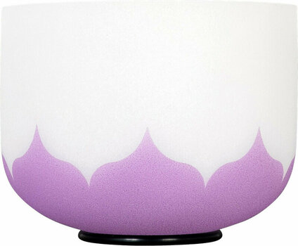 Percussion for music therapy Sela 8“ Crystal Singing Bowl Set Lotus 432Hz B - Violet (Crown Chakra) - 2
