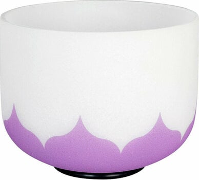 Percussion for music therapy Sela 8“ Crystal Singing Bowl Set Lotus 432Hz B - Violet (Crown Chakra) - 3
