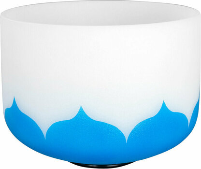 Percussion for music therapy Sela 10“ Crystal Singing Bowl Set Lotus 432Hz G - Blue (Throat Chakra) - 3