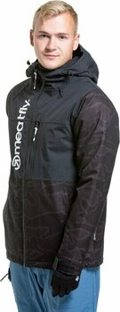 Skijaška jakna Meatfly Manifold Mens SNB and Ski Jacket Morph Black S - 4