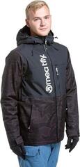Kurtka narciarska Meatfly Manifold Mens SNB and Ski Jacket Morph Black - 4