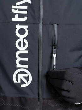 Lyžařská bunda Meatfly Manifold Mens SNB and Ski Jacket Morph Black S - 10
