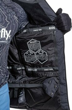 Lyžiarska bunda Meatfly Manifold Mens SNB and Ski Jacket Morph Black S - 12