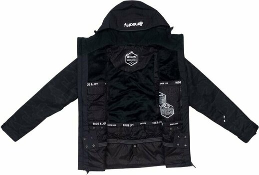 Skijakke Meatfly Manifold Mens SNB and Ski Jacket Morph Black S - 13