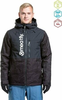 Lyžiarska bunda Meatfly Manifold Mens SNB and Ski Jacket Morph Black M - 2