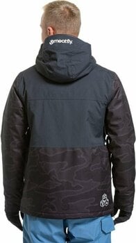 Lyžařská bunda Meatfly Manifold Mens SNB and Ski Jacket Morph Black M - 3