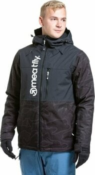 Skijaška jakna Meatfly Manifold Mens SNB and Ski Jacket Morph Black M - 6