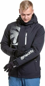 Lyžiarska bunda Meatfly Shader Mens SNB and Ski Jacket Black M Lyžiarska bunda - 4