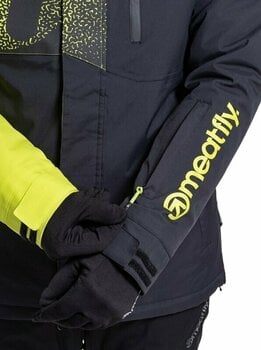 Skijakke Meatfly Shader Mens SNB and Ski Jacket Acid Lime/Black M - 9
