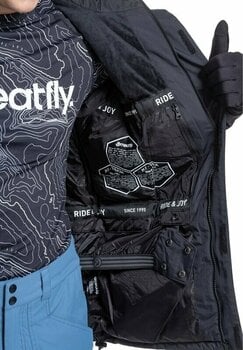 Ski Jacket Meatfly Shader Mens SNB and Ski Jacket Acid Lime/Black M - 10