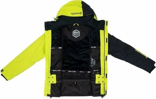 Skijakke Meatfly Shader Mens SNB and Ski Jacket Acid Lime/Black M - 11