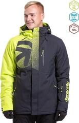 Lyžařská bunda Meatfly Shader Mens SNB and Ski Jacket Acid Lime/Black XL Lyžařská bunda - 1