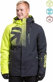 Smučarska jakna Meatfly Shader Mens SNB and Ski Jacket Acid Lime/Black XL - 2