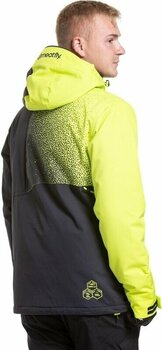Smučarska jakna Meatfly Shader Mens SNB and Ski Jacket Acid Lime/Black XL - 3