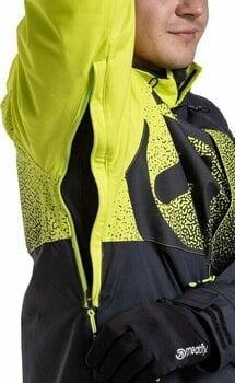 Smučarska jakna Meatfly Shader Mens SNB and Ski Jacket Acid Lime/Black XL - 7