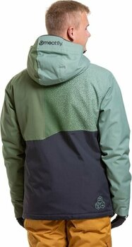 Ски яке Meatfly Shader Mens SNB and Ski Jacket Sea Spray L Ски яке - 3