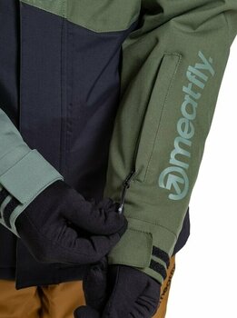 Ски яке Meatfly Shader Mens SNB and Ski Jacket Sea Spray L Ски яке - 10
