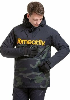 Lyžařská bunda Meatfly Slinger Mens SNB and Ski Jacket Rampage Camo M - 4