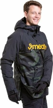 Lyžiarska bunda Meatfly Slinger Mens SNB and Ski Jacket Rampage Camo M - 5