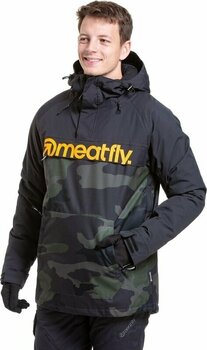 Lyžiarska bunda Meatfly Slinger Mens SNB and Ski Jacket Rampage Camo M - 6