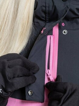 Lyžařská bunda Meatfly Kirsten Womens SNB and Ski Jacket Hot Pink/Turquoise L - 10