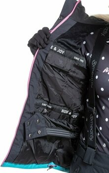 Lyžařská bunda Meatfly Kirsten Womens SNB and Ski Jacket Hot Pink/Turquoise L - 13
