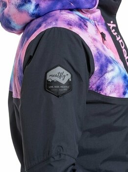 Ski Jacke Meatfly Kirsten Womens SNB and Ski Jacket Peach Aquarel/Black M Ski Jacke - 11