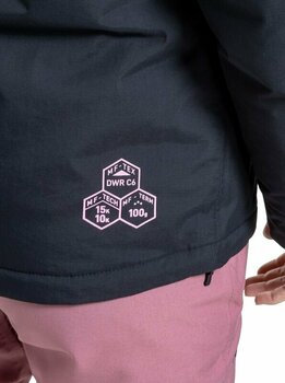 Ski Jacket Meatfly Kirsten Womens SNB and Ski Jacket Peach Aquarel/Black L Ski Jacket - 8