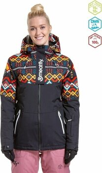 Ski Jacket Meatfly Kirsten Womens SNB and Ski Jacket Black S Ski Jacket - 2