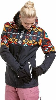 Ski Jacket Meatfly Kirsten Womens SNB and Ski Jacket Black S Ski Jacket - 5