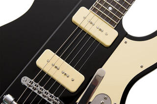 Електрическа китара Reverend Guitars Greg Koch Gristlemaster P90 Midnight Black Електрическа китара - 4