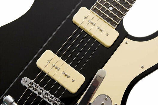 Guitare électrique Reverend Guitars Greg Koch Gristlemaster P90 Midnight Black - 5