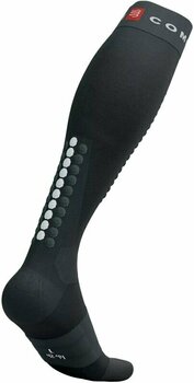 Calcetines para correr Compressport Alpine Ski Full Socks Black/Steel Grey T3 Calcetines para correr - 4